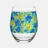 Vergessen Sie mir nicht blass Weinglas Ohne Stiel (Links)