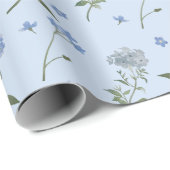 Vergessen Sie mir nicht blaue Blume Geschenkpapier (Rolleneckpunkt)