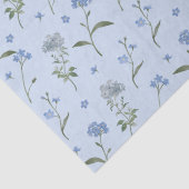 Vergessen Sie mir nicht blaue Blume Seidenpapier (Detail)