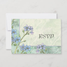 Vergessen Sie mir nicht Blume Frühlingskarten für RSVP Karte