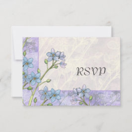 Vergessen Sie mir nicht Blume Frühlingskarten für RSVP Karte