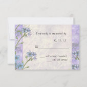 Vergessen Sie mir nicht Blume Frühlingskarten für RSVP Karte (Rückseite)