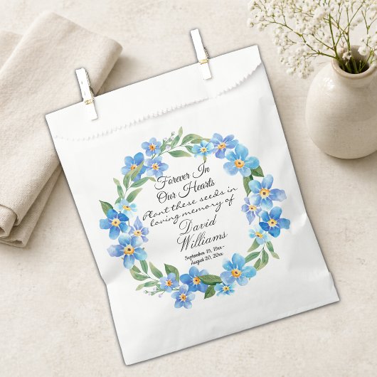 Vergessen Sie mir nicht Blume im Love Memory Seed  Geschenktütchen