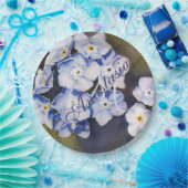 VERGESSEN SIE MIR NICHT BLUME PARTY MONOGRAMM PAPPTELLER (Party)