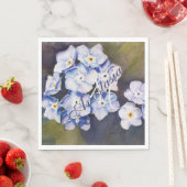 VERGESSEN SIE MIR NICHT BLUME PARTY MONOGRAMM SERVIETTE (Beispiel)