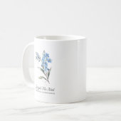 Vergessen Sie mir nicht Blume True Love Custom Mon Kaffeetasse (Vorderseite Links)