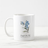 Vergessen Sie mir nicht Blume True Love Custom Mon Kaffeetasse (Links)