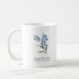 Vergessen Sie mir nicht Blume True Love Custom Mon Kaffeetasse