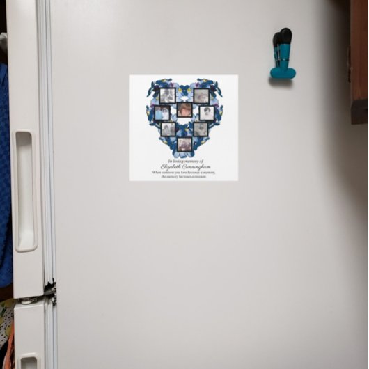 Vergessen Sie mir nicht blutiges Herz acht Fotos M Magnetkarte