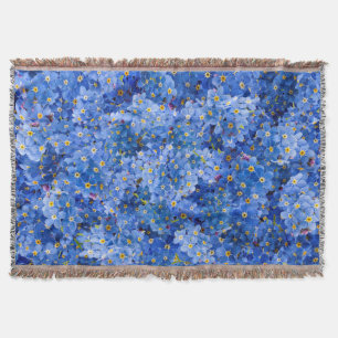 Vergessen Sie mir nicht das Muster der Blume Decke