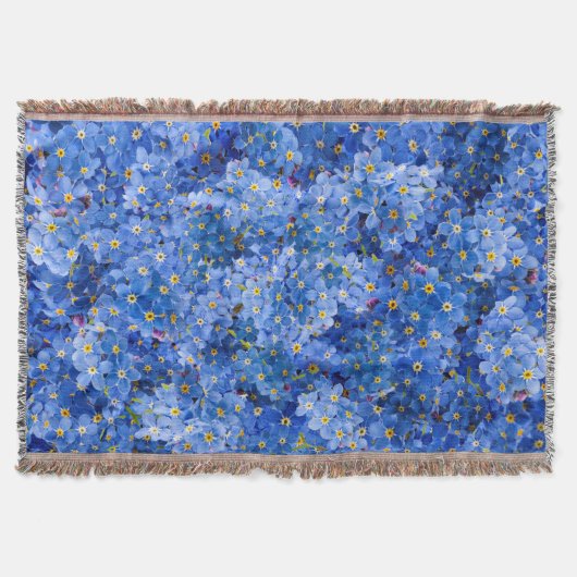 Vergessen Sie mir nicht das Muster der Blume Decke (Vorderseite)