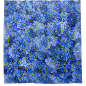 Vergessen Sie mir nicht das Muster der Blume Duschvorhang (Vorderseite)