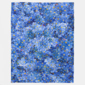 Vergessen Sie mir nicht das Muster der Blume Fleecedecke (Vorderseite)