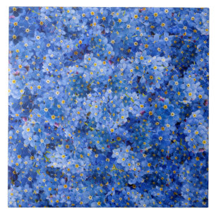 Vergessen Sie mir nicht das Muster der Blume Fliese