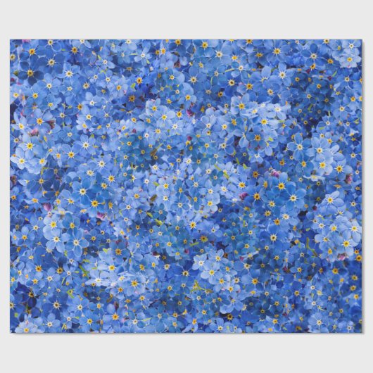 Vergessen Sie mir nicht das Muster der Blume Geschenkpapier (Flach)