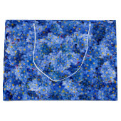 Vergessen Sie mir nicht das Muster der Blume Große Geschenktüte (Vorderseite)