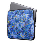 Vergessen Sie mir nicht das Muster der Blume Laptopschutzhülle (Vorderseite Links)