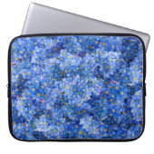Vergessen Sie mir nicht das Muster der Blume Laptopschutzhülle (Vorderseite)