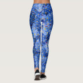Vergessen Sie mir nicht das Muster der Blume Leggings (Rückseite)