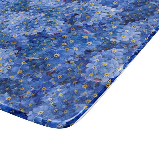 Vergessen Sie mir nicht das Muster der Blume Schneidebrett (Ecke)