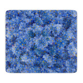 Vergessen Sie mir nicht das Muster der Blume Schneidebrett (Vorderseite)