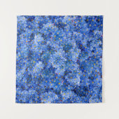 Vergessen Sie mir nicht das Muster der Blume Wandteppich (Vorderseite (Horizontal))