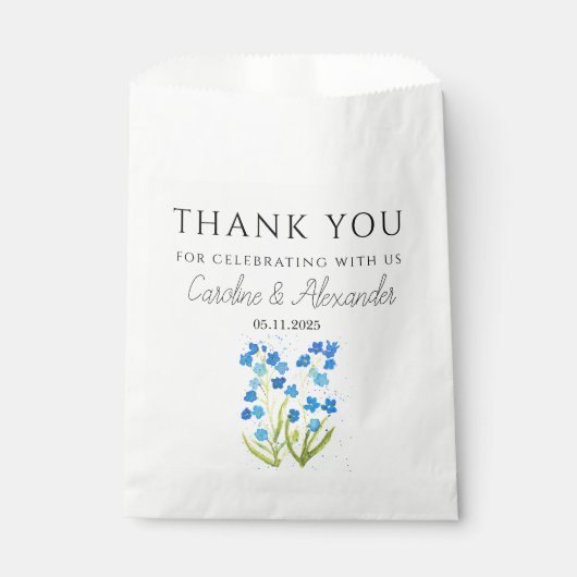 Vergessen Sie mir nicht die Blumenzwiese Geschenktütchen (Vorderseite)