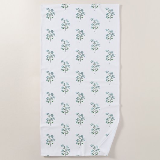 Vergessen Sie mir nicht die blutpreppy Dorm oder d Strandtuch (Vorderseite)