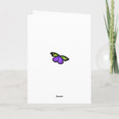 VERGESSEN SIE MIR NICHT DIE GEBURTSKARTE KARTE (Rückseite)