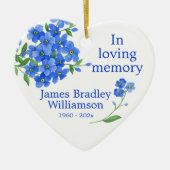 Vergessen Sie mir nicht die Gedächtniswahrheit Keramik Ornament (Vorne)