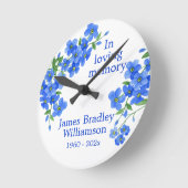 Vergessen Sie mir nicht die Gedächtniswahrheit Runde Wanduhr (Winkel)