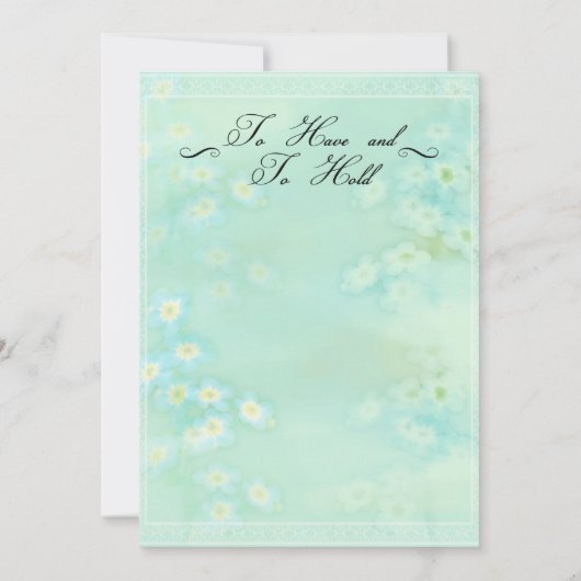 Vergessen Sie mir nicht, mich nicht zu einer bluti Einladung (Rückseite)