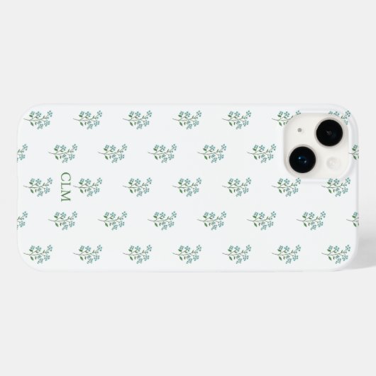 Vergessen Sie mir nicht, nicht blass süß Preppy Case-Mate iPhone Hülle (Rückseite (Horizontal))
