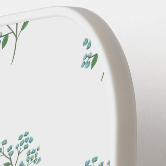 Vergessen Sie mir nicht, nicht blass süß Preppy Pickleball Schläger (Linke Seite)