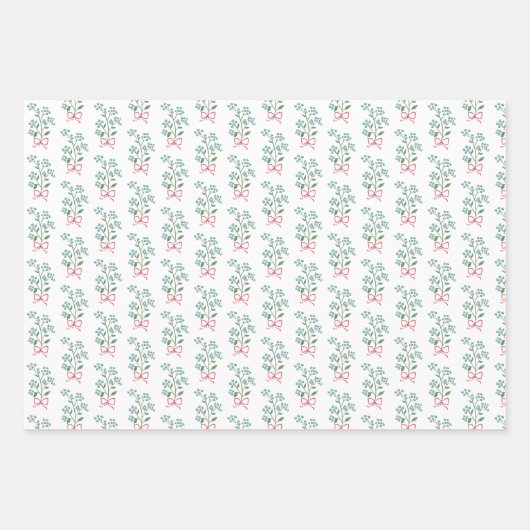 Vergessen Sie mir nicht, Wrap Holiday Wrapping Pap Geschenkpapier Set (Vorderseite 2)