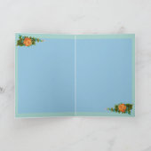 Vergessen Sie mir Noten Vintages Herz Personalisie Karte (Innenseite)