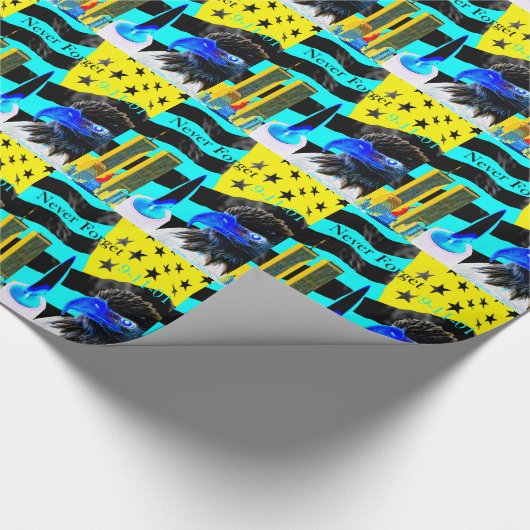 Vergessen Sie Negativ nie 9-11-01 Geschenkpapier (Ecke)