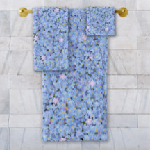 Vergessen Sie nicht blaues Fotohandtuch