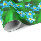 Vergessen Sie nicht-Blume Geschenkpapier (Rolleneckpunkt)