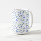Vergessen Sie nicht, Blume nahtlos Muster Kaffeetasse (VorderseiteRechts)