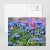 Vergessen Sie nicht-Blume Postkarte (Vorne/Hinten)