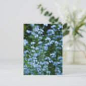 Vergessen Sie nicht-Blume Postkarte (Stehend Vorderseite)