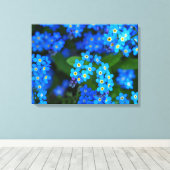 Vergessen Sie nicht-Blume überzogene Canvas Art Leinwanddruck (Insitu (Holzboden))