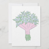 Vergessen Sie nicht-Bouquet-FrühlingsWedding Einladung (Rückseite)