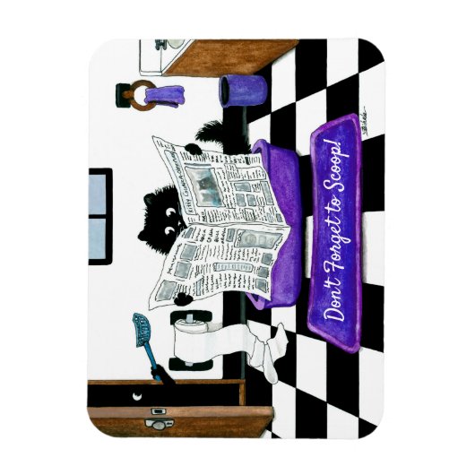 Vergessen Sie nicht, Cat Magnet von Bihrle zu schi (Vertikal)