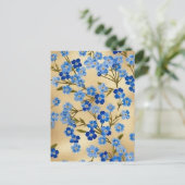 Vergessen Sie nicht Chiyogami Postkarte (Stehend Vorderseite)