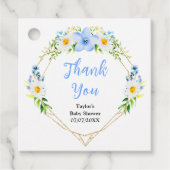 Vergessen Sie nicht-Daisies Floral Baby Shower Vie Geschenkanhänger (Vorderseite)