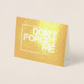 Vergessen Sie nicht, dass ich in Touch Behalten ha Folienkarte (Vorderseite)