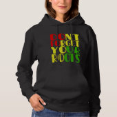 Vergessen Sie nicht, dass Sie einen schwarz-afrika Hoodie (Vorderseite)