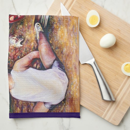 Vergessen Sie nicht den Knoblauch, Budapest Geschirrtuch (Viertel Falte)